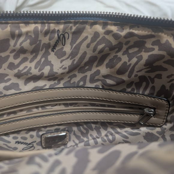 Guess Blue and Tan Tote Bag - Picture 15 of 15